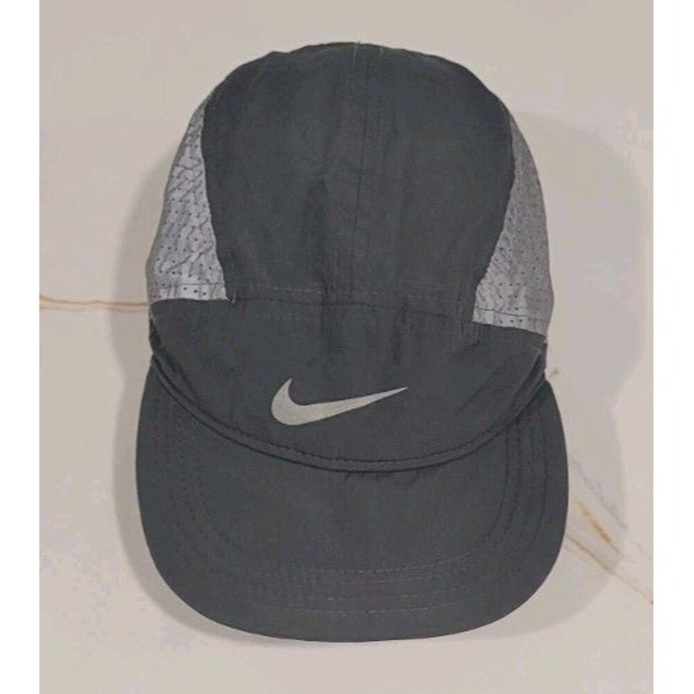 Nike Featherlight Tailwind 5 Panel Toddler Running Hat Cap Aerobill Black Reflec